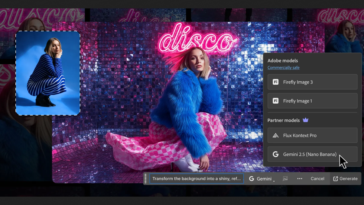 استفاده از هوش مصنوعی گوگل جمینی نانو در فتوشاپ